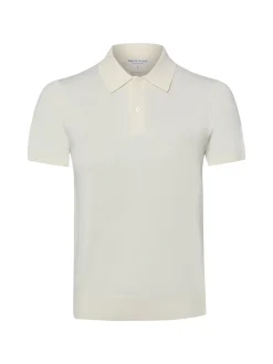 Marie Lund Damen Strick-Poloshirt in ecru