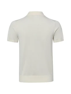 Marie Lund Damen Strick-Poloshirt in ecru