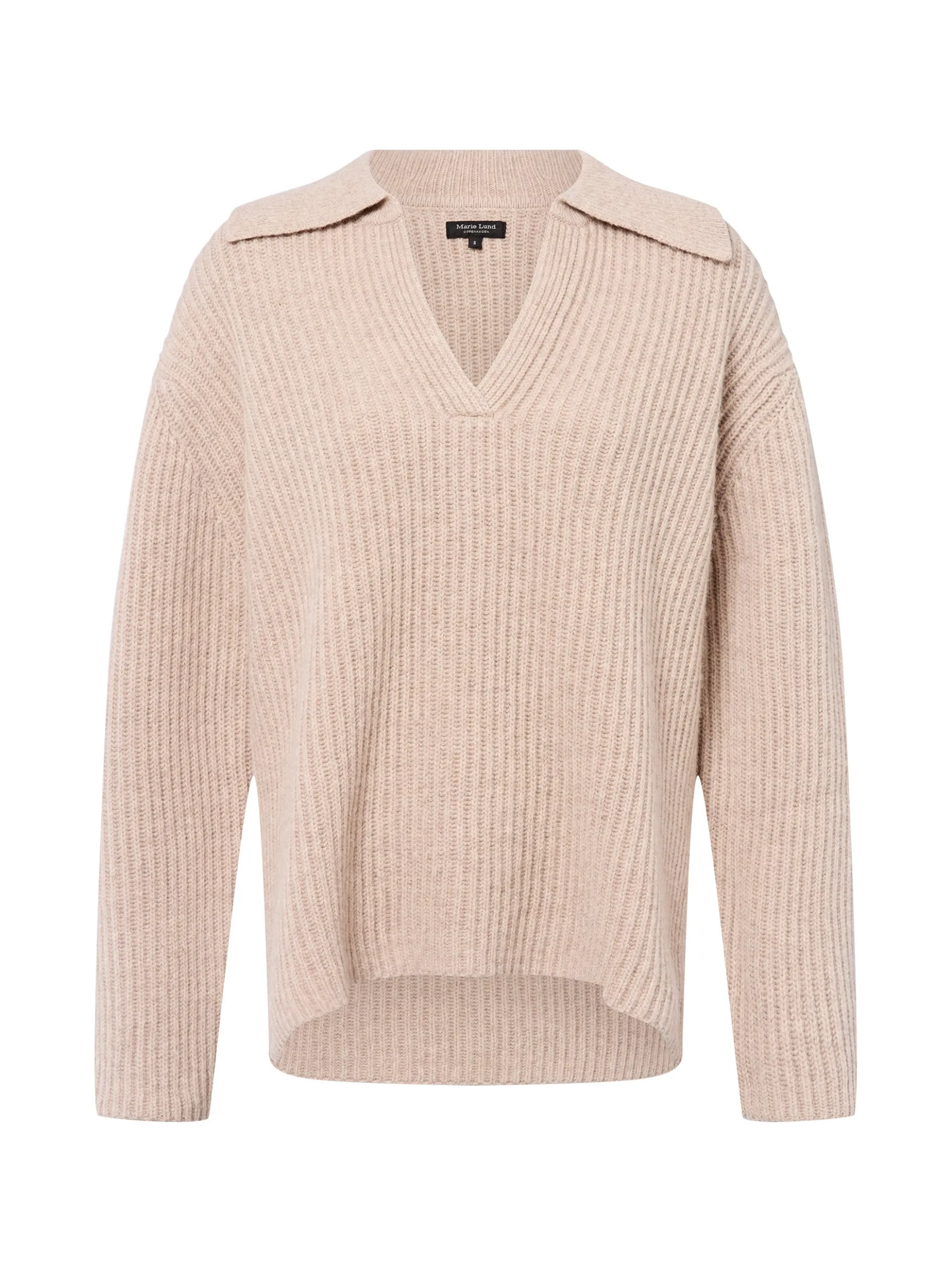 Marie Lund Damen Strickpullover aus Merinowolle in melange