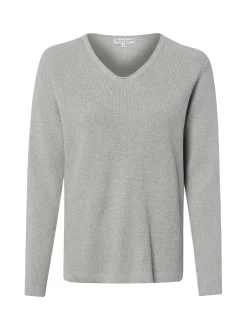 Marie Lund Damen Strickpullover in hellgrau