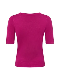 Marie Lund Damen Strickpullover in fuchsia