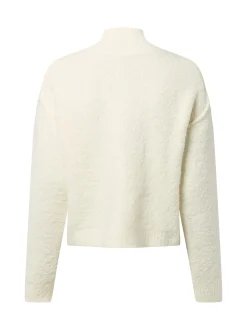 Marie Lund Damen Strickpullover mit Woll-Anteil in ecru