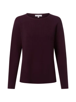 Marie Lund Damen Strickpullover in aubergine