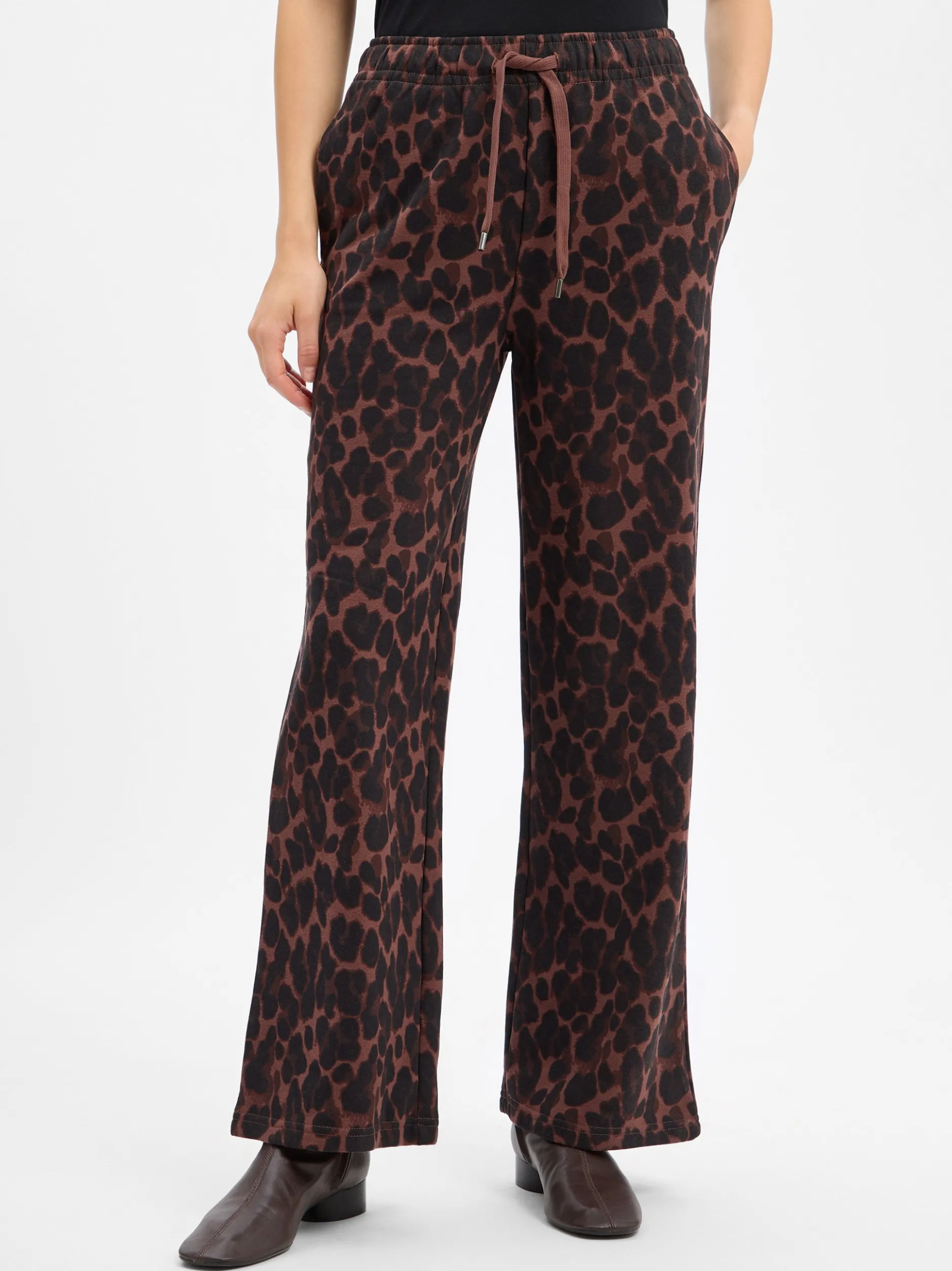 Marie Lund Damen Sweatpants in mocca schwarz