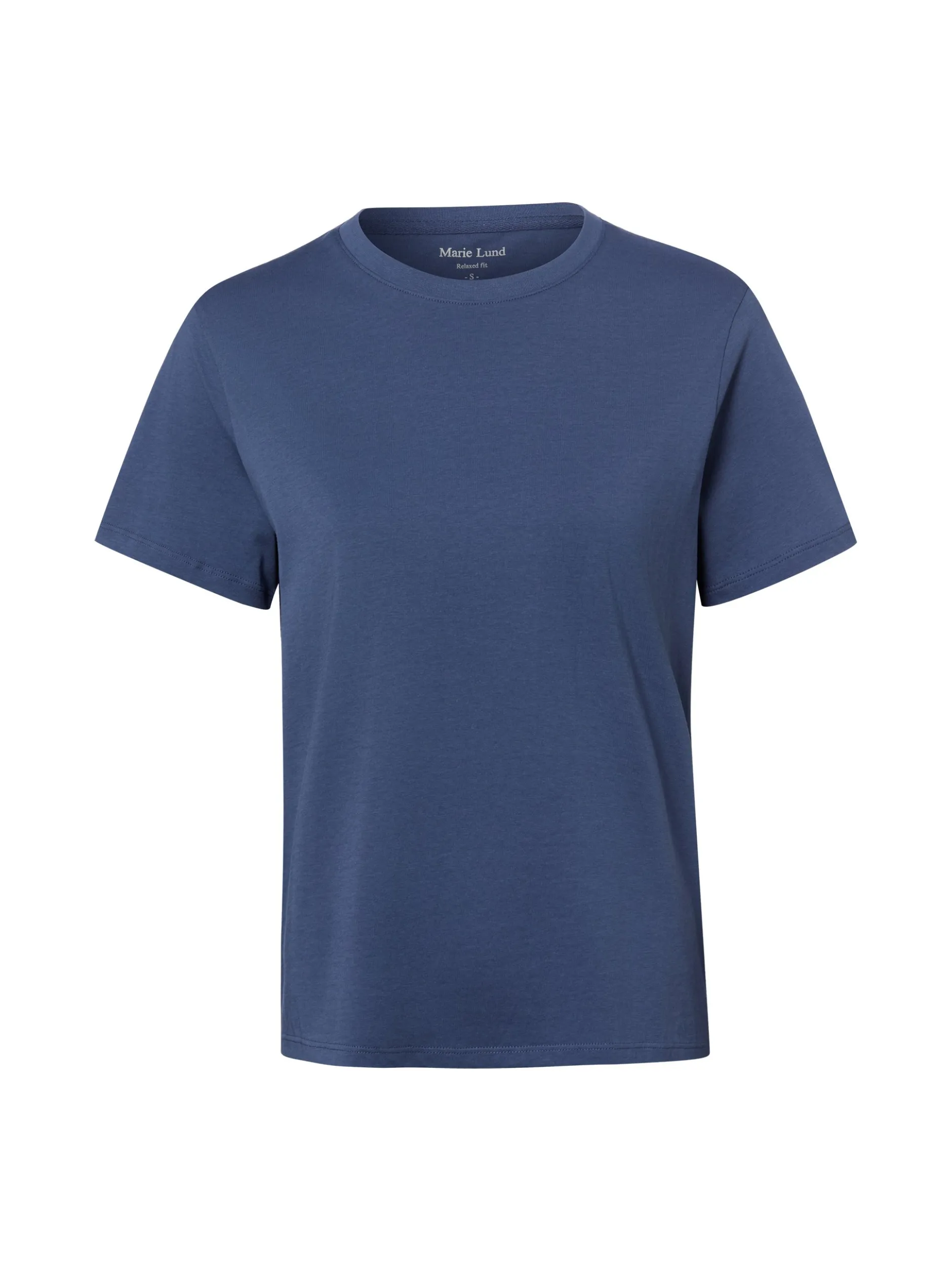 Marie Lund Damen T-Shirt in blau - Ausschnitt: Rundhals