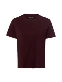 Marie Lund Damen T-Shirt in bordeaux - Ärmel: kurzarm
