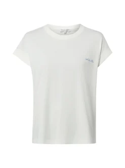 Marie Lund Damen T-Shirt in ecru - Ausschnitt: Rundhals