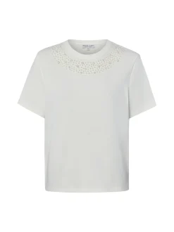 Marie Lund Damen T-Shirt in ecru - Ausschnitt: Rundhals