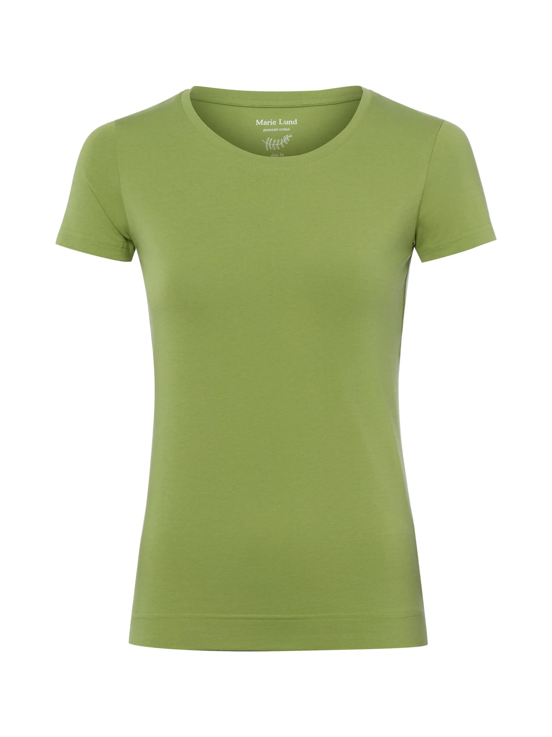 Marie Lund Damen T-Shirt in erbse - Ausschnitt: Rundhals