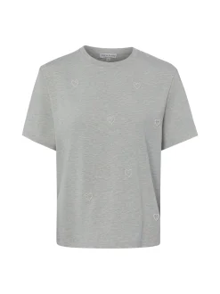 Marie Lund Damen T-Shirt in grau - Ausschnitt: Rundhals