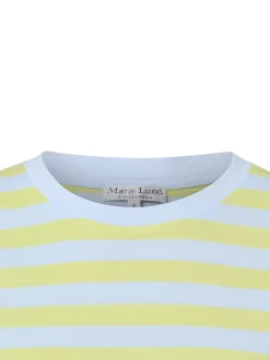Marie Lund Damen T-Shirt in hellblau gelb