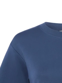 Marie Lund Damen T-Shirt in indigo - Ärmel: Halbarm