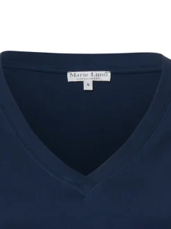 Marie Lund Damen T-Shirt in indigo - Ärmel: kurzarm