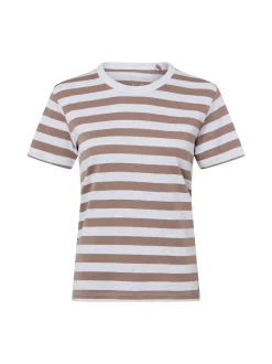 Marie Lund Damen T-Shirt in taupe hellgrau