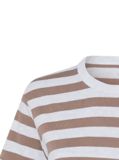 Marie Lund Damen T-Shirt in taupe hellgrau