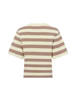 Marie Lund Damen T-Shirt in taupe vanille