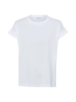 Marie Lund Damen T-Shirt in weiß - Ausschnitt: Rundhals