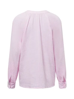 Marie Lund Damen Tunikabluse in rosa - Ärmel: langarm