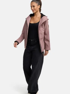 Marikoo Damen Übergangsjacke - Brombeere in altrosa