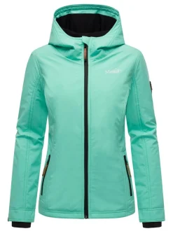 Marikoo Damen Übergangsjacke - Brombeere in aqua