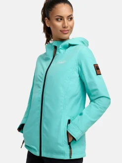 Marikoo Damen Übergangsjacke - Brombeere in aqua
