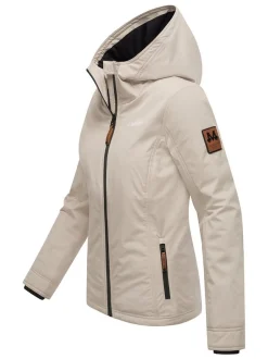 Marikoo Damen Übergangsjacke - Brombeere in beige