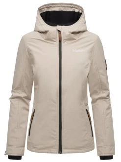 Marikoo Damen Übergangsjacke - Brombeere in beige