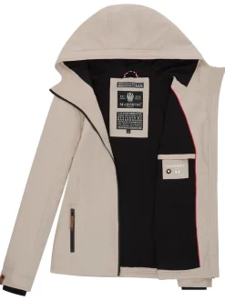 Marikoo Damen Übergangsjacke - Brombeere in beige