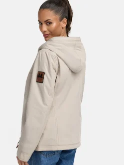 Marikoo Damen Übergangsjacke - Brombeere in beige