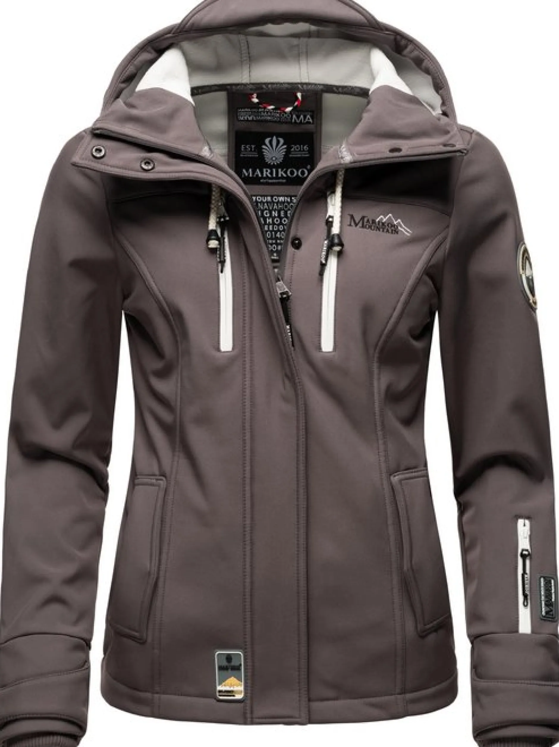 Marikoo Damen Übergangsjacke - Kleinezicke in grau