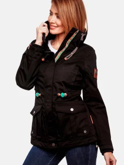 Marikoo Damen Übergangsjacke - Babetaa in schwarz