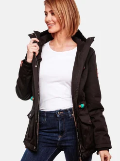 Marikoo Damen Übergangsjacke - Babetaa in schwarz