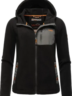 Marikoo Damen Fleecejacke - Mount Iwaki in schwarz