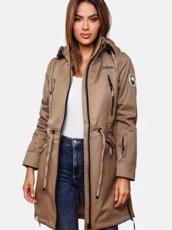 Marikoo Damen Funktionsmantel - Racquellee in taupe