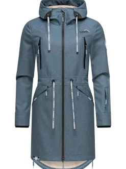 Marikoo Damen Funktionsmantel - Racquellee in blau