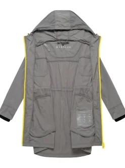 Marikoo Damen Kurzmantel - Trüffelbonbon 16 in grau