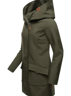 Marikoo Damen Softshellmantel - Mayleen in oliv