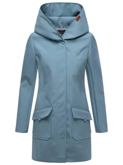 Marikoo Damen Softshellmantel - Mayleen in hellblau
