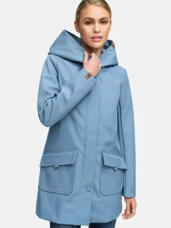 Marikoo Damen Softshellmantel - Mayleen in hellblau