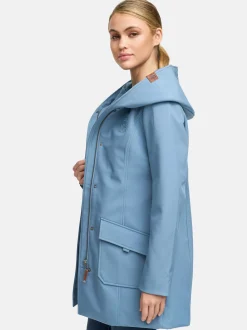 Marikoo Damen Softshellmantel - Mayleen in hellblau