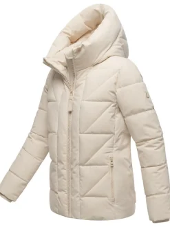 Marikoo Damen Steppjacke - Kuschelnasee 16 in beige