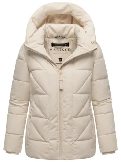 Marikoo Damen Steppjacke - Kuschelnasee 16 in beige