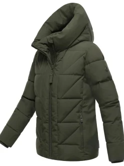 Marikoo Damen Steppjacke - Kuschelnasee 16 in oliv