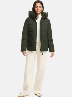 Marikoo Damen Steppjacke - Kuschelnasee 16 in oliv