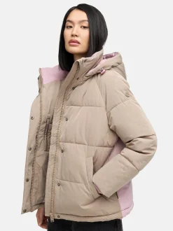 Marikoo Damen Steppjacke - Omariaa 16 in taupe