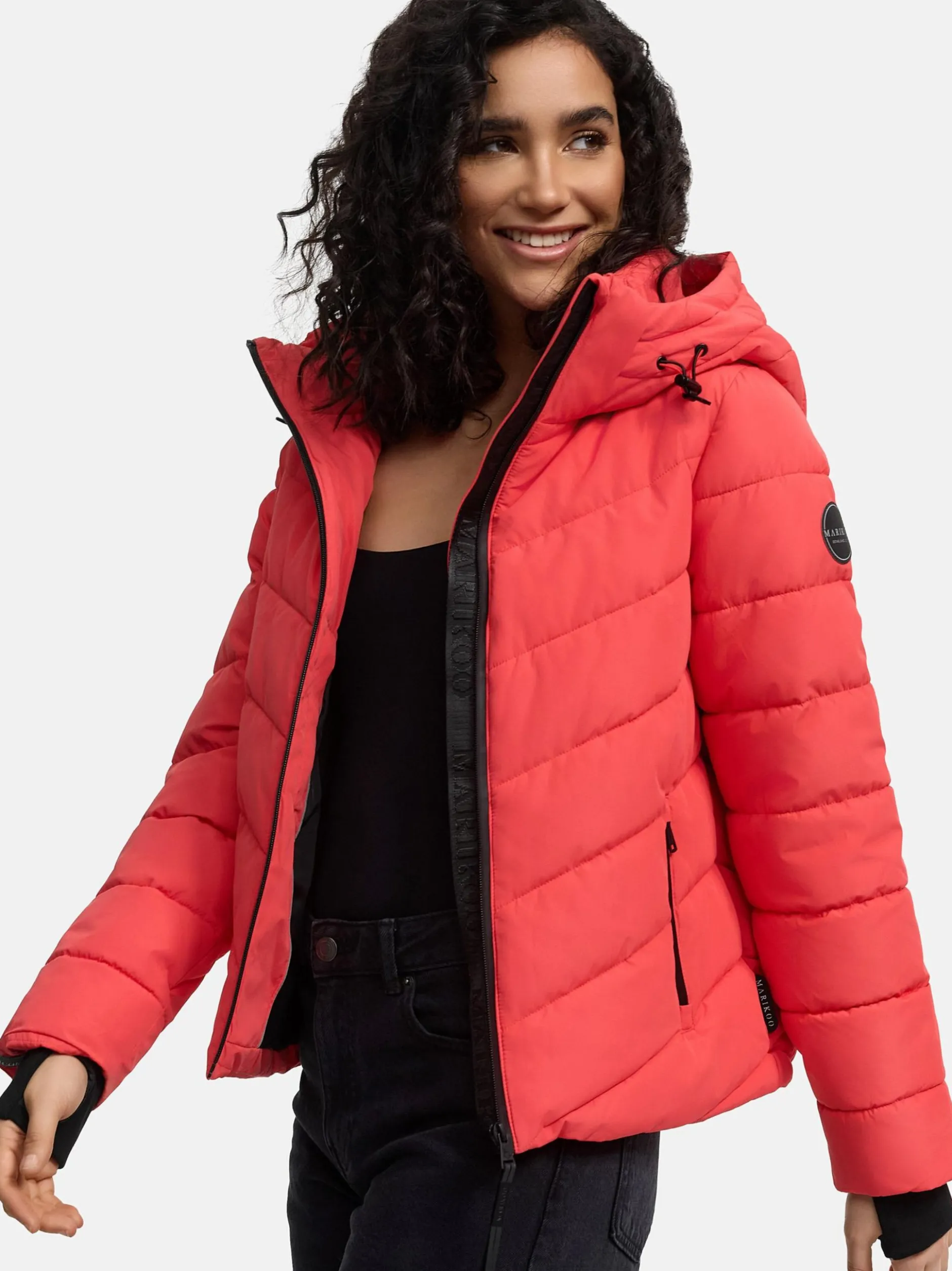 Marikoo Damen Steppjacke - Samuiaa XVI in koralle