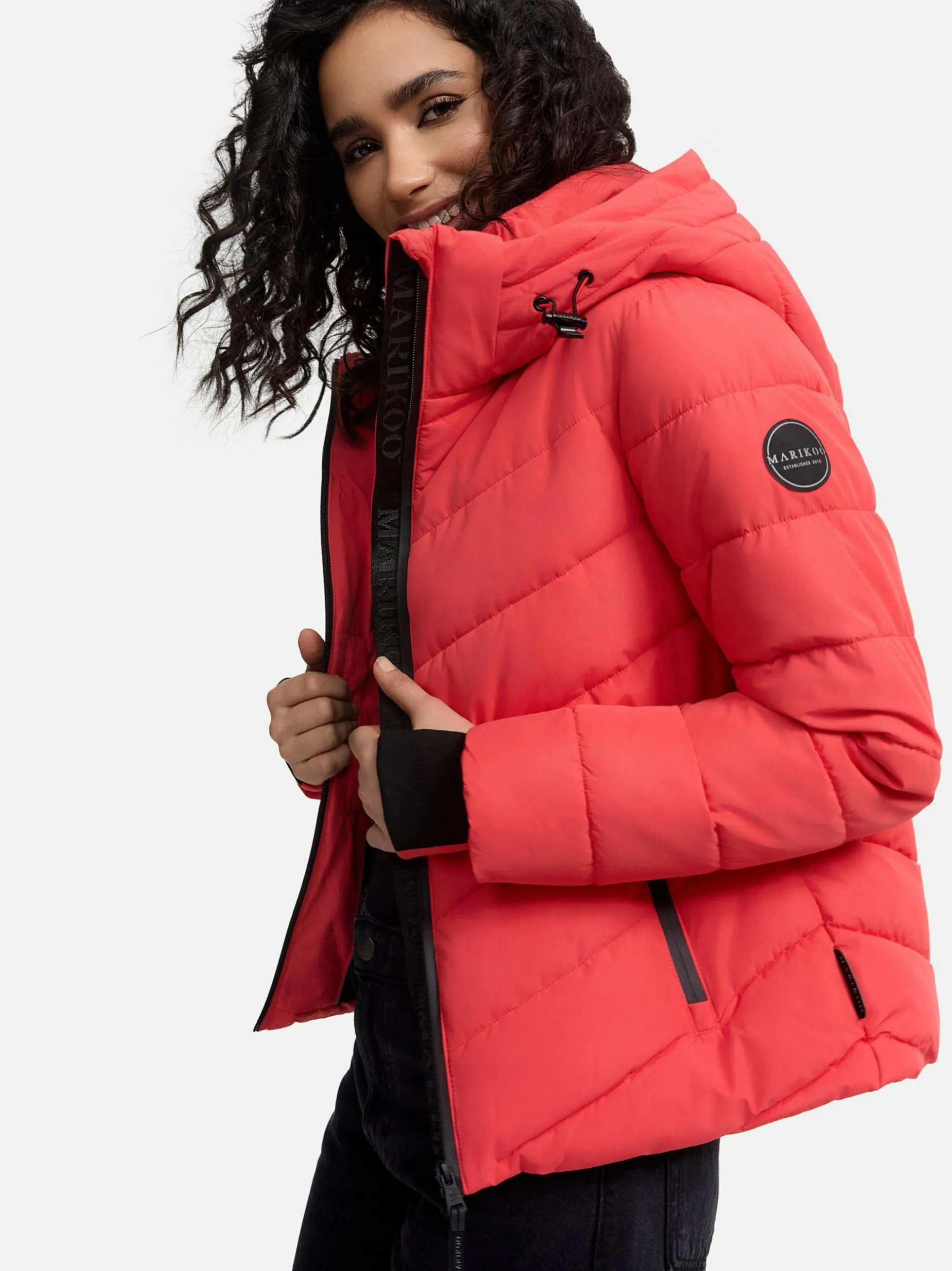 Marikoo Damen Steppjacke - Samuiaa XVI in koralle