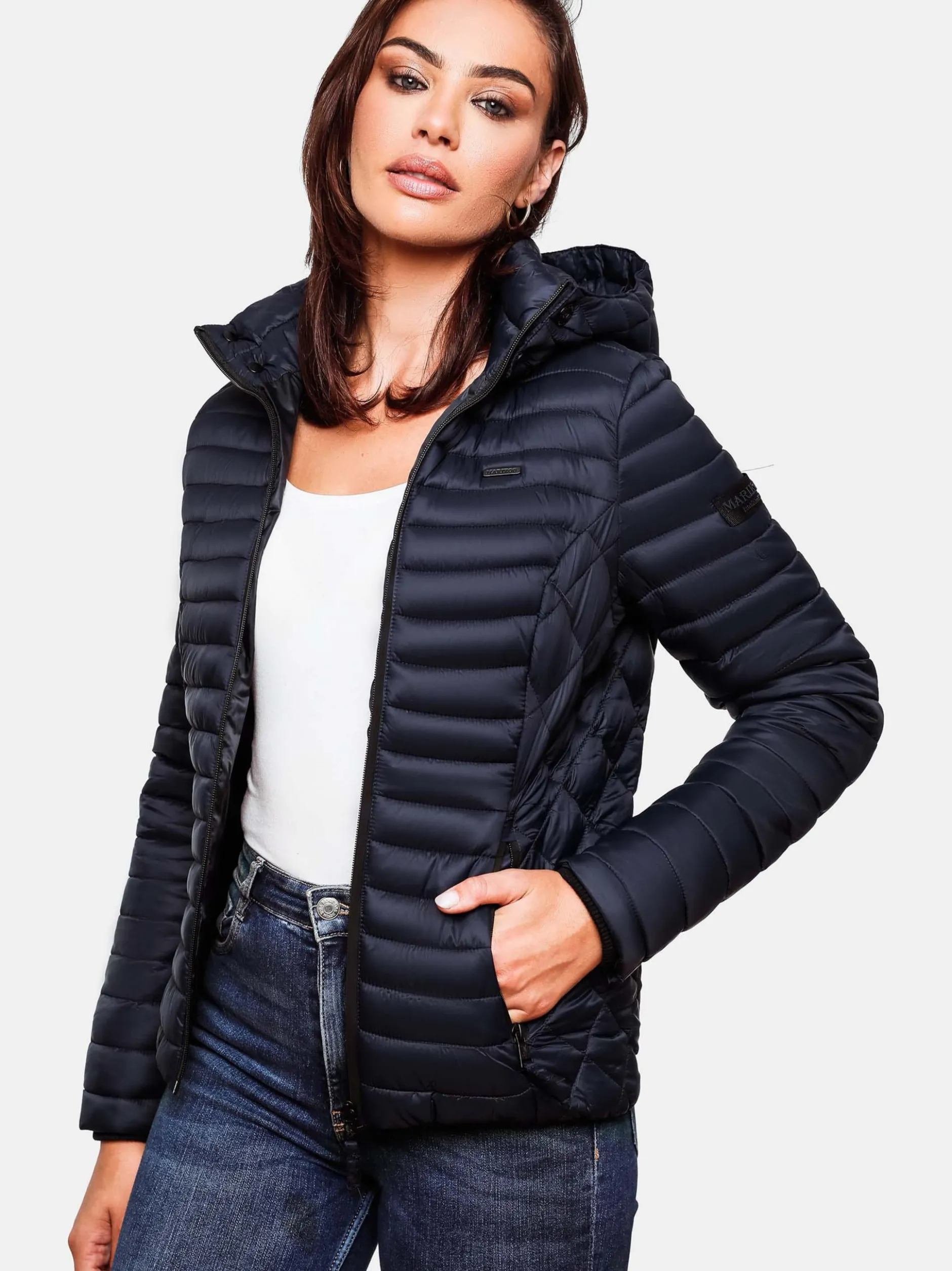 Marikoo Damen Steppjacke - Samtpfote in blau