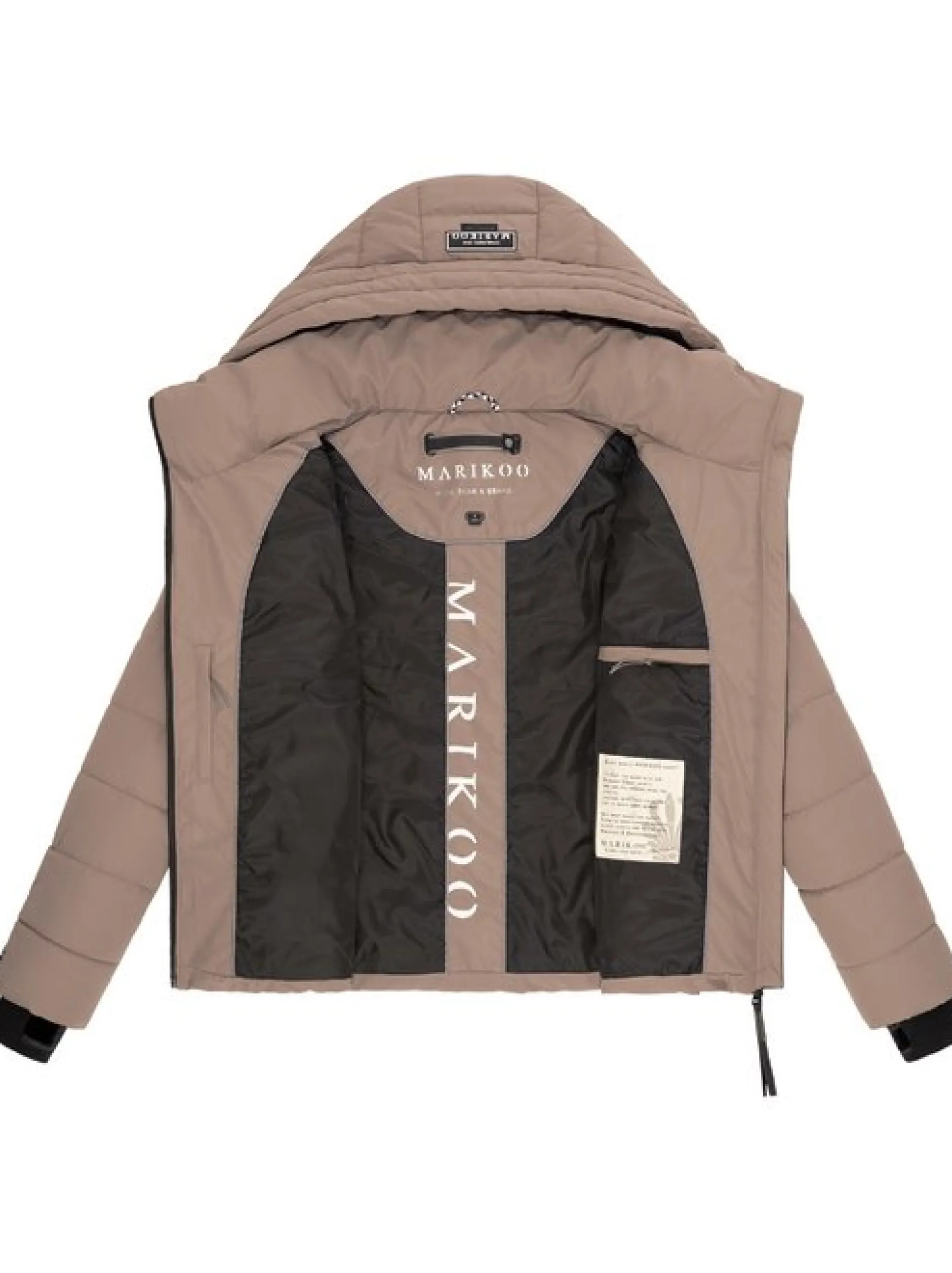 Marikoo Damen Steppjacke - Samuiaa XVI in taupe