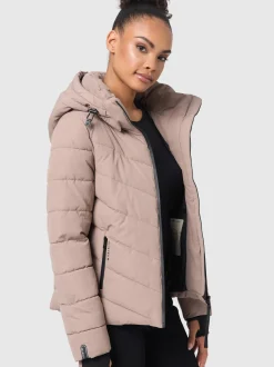 Marikoo Damen Steppjacke - Samuiaa XVI in taupe